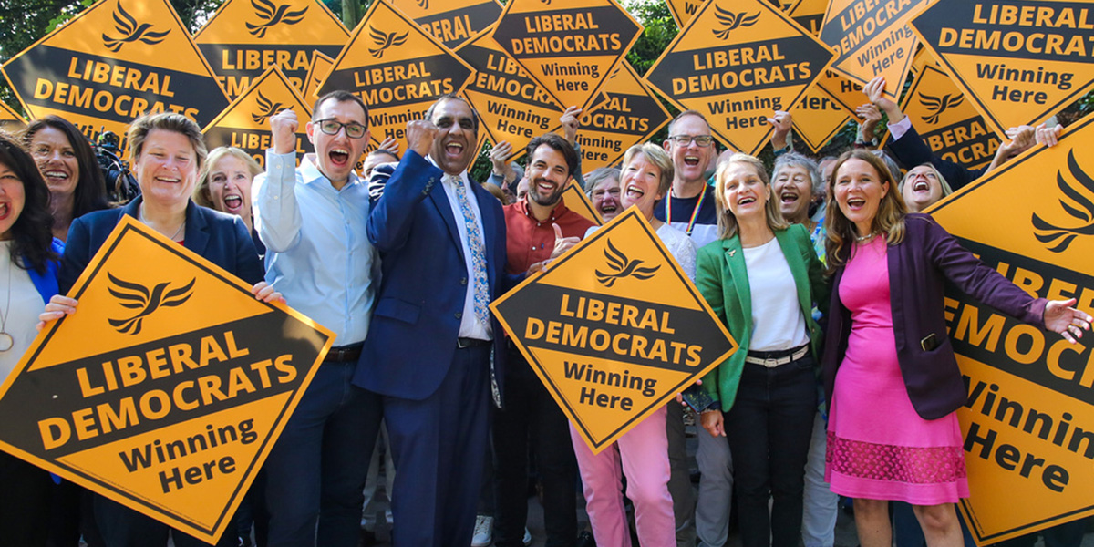 Lib Dem parliamentary candidates and volunteers.
