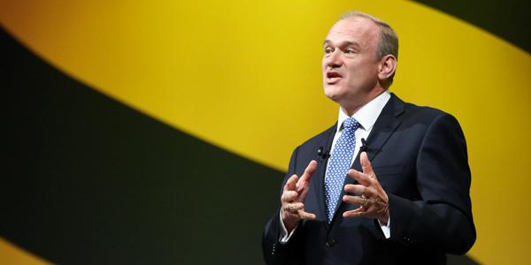 Ed Davey delivers his speeech at Conference