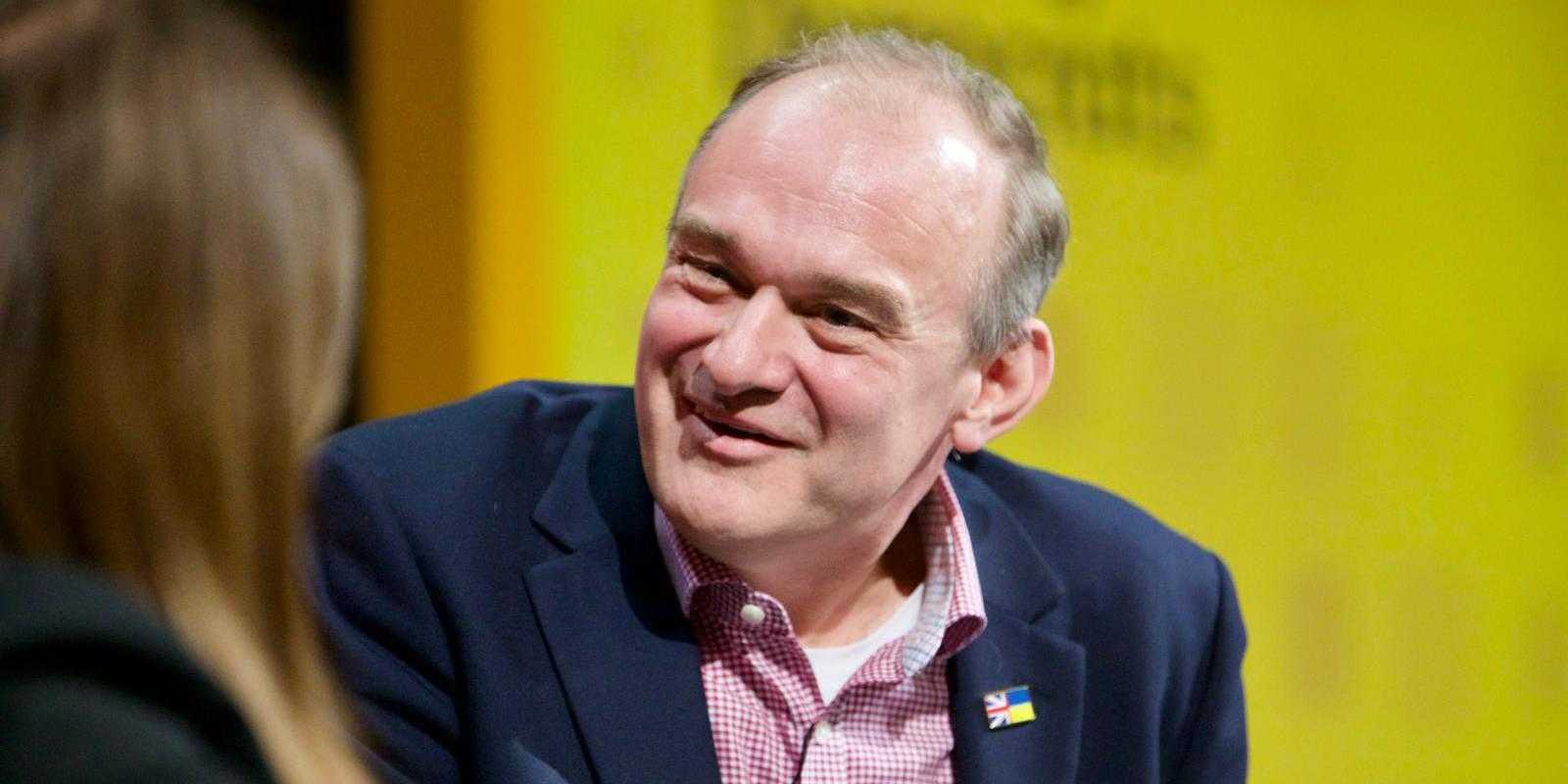 Ed Davey answering questions at Spring Conference
