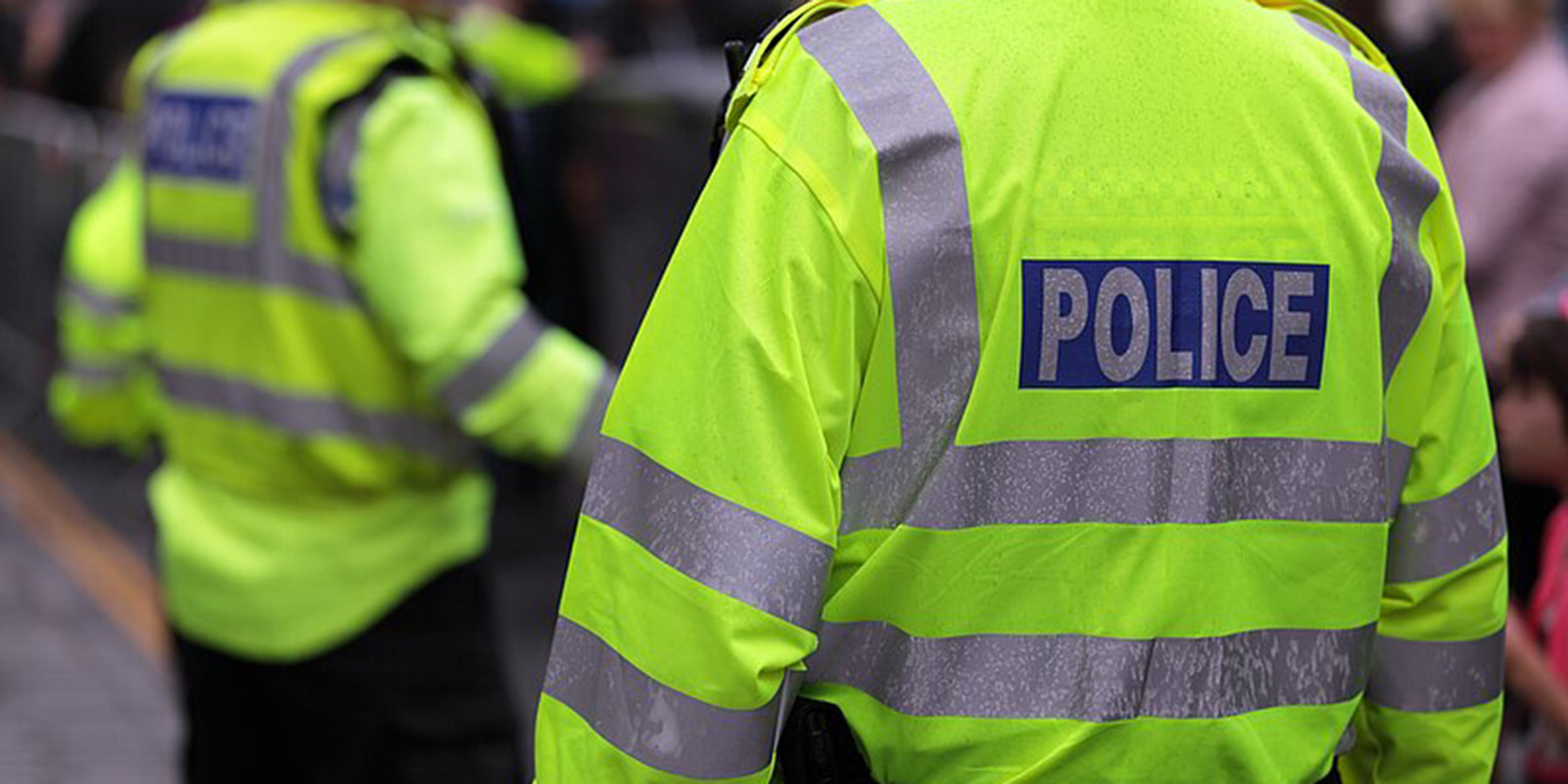 Police Officers in hi-vis jackets.