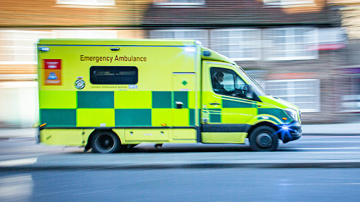 An ambulance