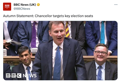 BBC News: Autumn Statement - Chancellor targets key election seats