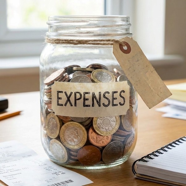 A graphic of budgeting and accounts