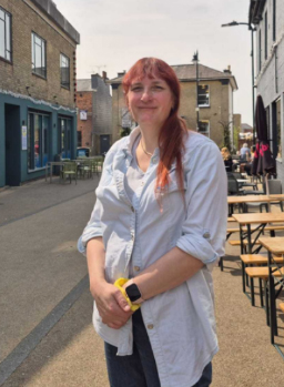Robyn Peel stood outside
