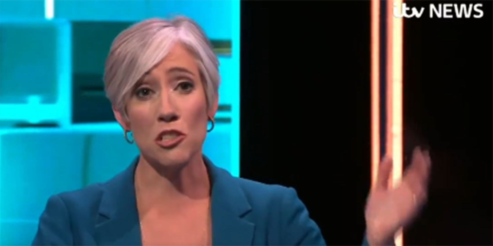 Daisy Cooper in Thursday’s ITV election debate
