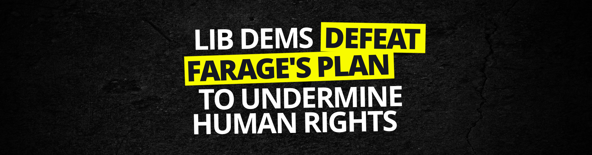 Lib Dems Defeat Farage's Plan to Undermine Human Rights