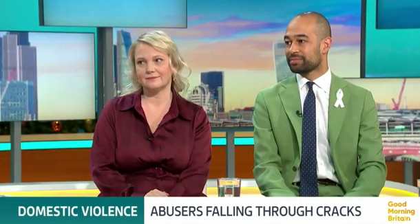 Josh Babarinde MP and Elizabeth Hudson on Good Morning Britain.
