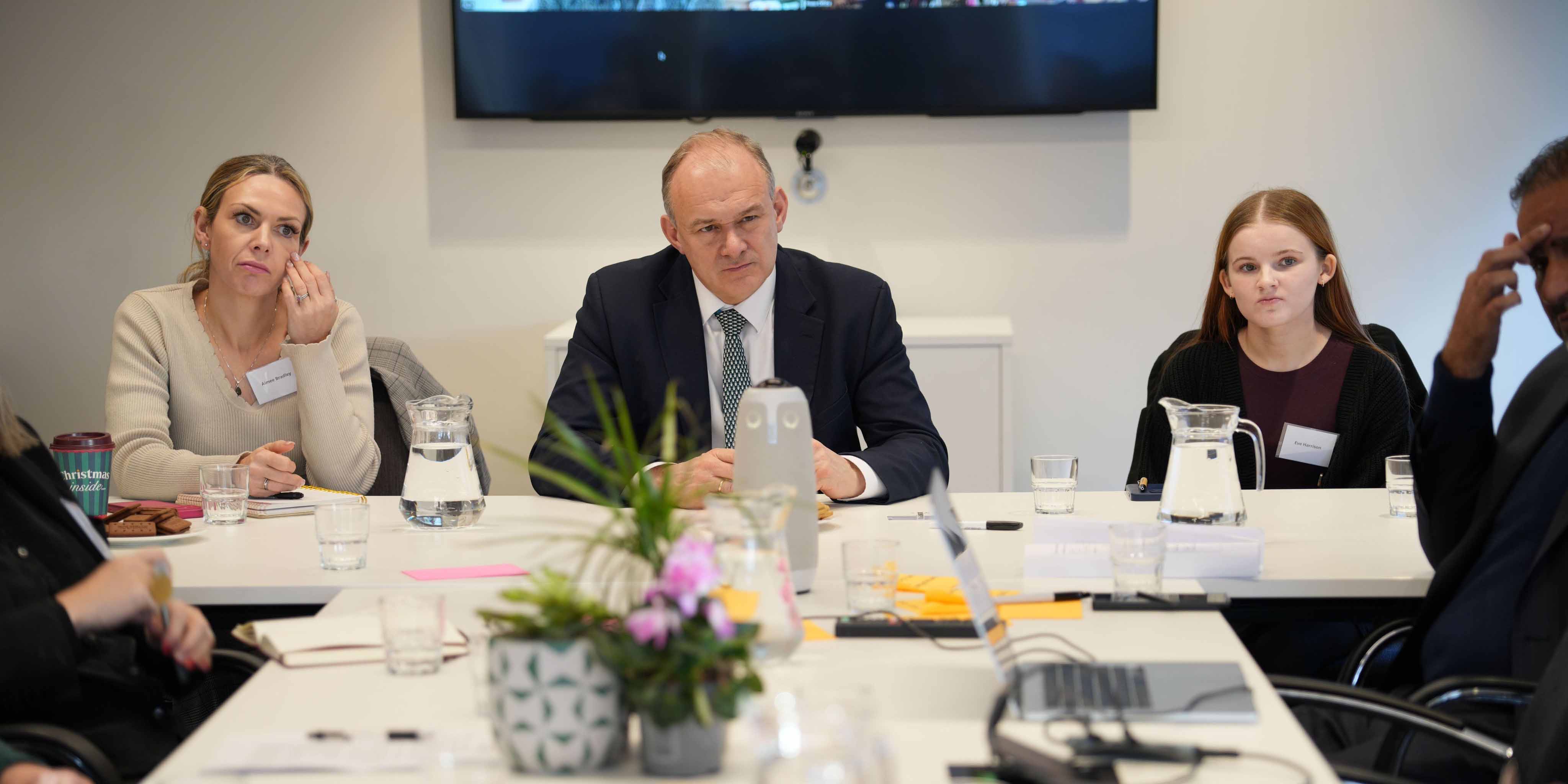 Ed Davey MP listening to families impacted by the crisis in SEND.