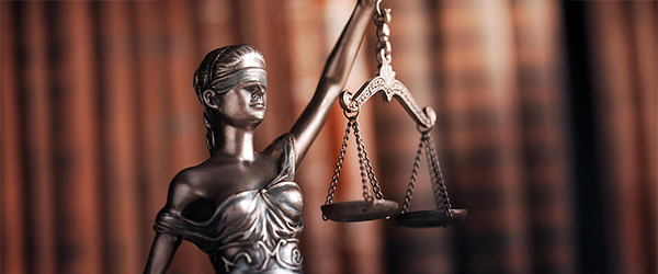 Lady Justice holding a set of scales